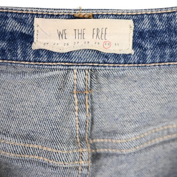 Free People We the Free Distressed Frayed Hem Jeans, 30 - Picture 8 of 11